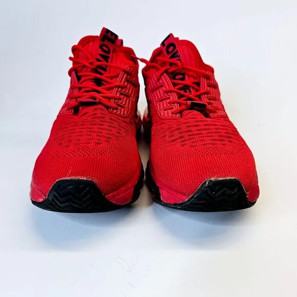 Off-Line Red Athletic Sneakers Running Shoes Performance Training Mens 7.5 Sz 41