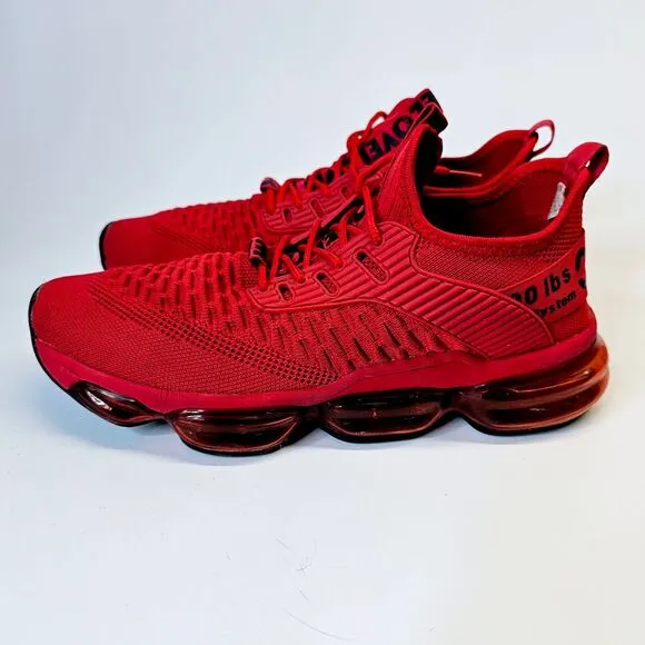 Off-Line Red Athletic Sneakers Running Shoes Performance Training Mens 7.5 Sz 41