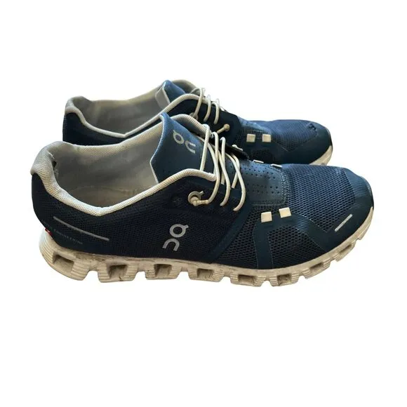 On Cloud 5 Niagara Women's Running Shoes Blue White Sneakers Size 9