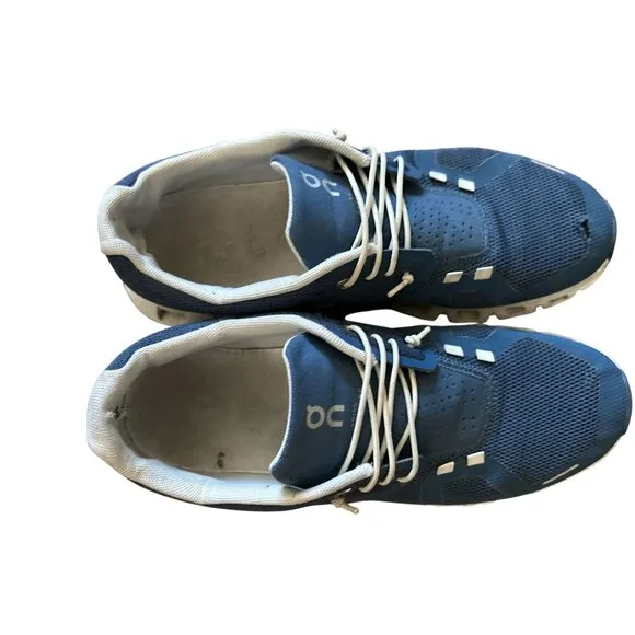 On Cloud 5 Niagara Women's Running Shoes Blue White Sneakers Size 9