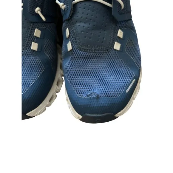 On Cloud 5 Niagara Women's Running Shoes Blue White Sneakers Size 9