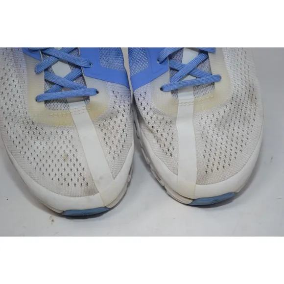 On Cloud Cloudflow Swiss Running Shoes Cloudtec Comfort White Blue Women Sz 10.5