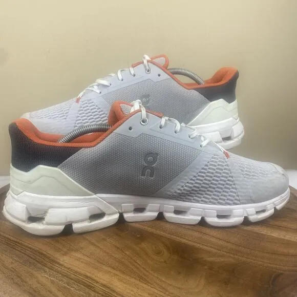 ON Cloud CloudFlyer 2.0 Mens Grey Orange Flame Size 12.5 Athletic Running Shoes