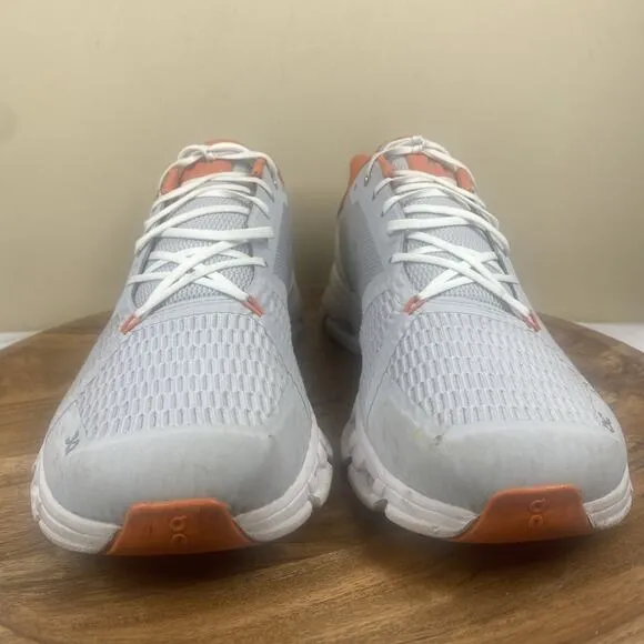 ON Cloud CloudFlyer 2.0 Mens Grey Orange Flame Size 12.5 Athletic Running Shoes