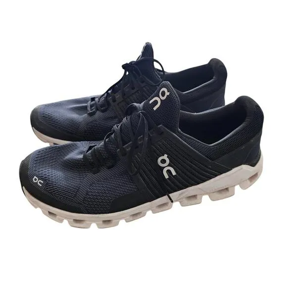 On Cloud Swift Running Shoes Mens Size 13 Black Athletic Trainers Road