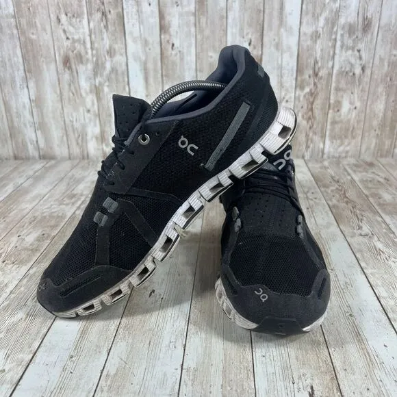 On Cloud Swiss‎ Engineering Performance Running Shoes Athletic Sneakers Black