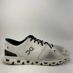 On Cloud X 3 Running Shoes Mens Size 11 White Athletic Sneakers Lightweight Low