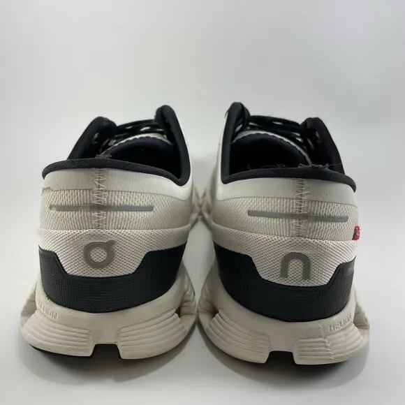 On Cloud X 3 Running Shoes Mens Size 11 White Athletic Sneakers Lightweight Low