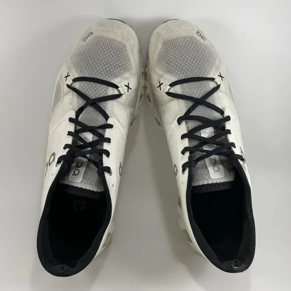 On Cloud X 3 Running Shoes Mens Size 11 White Athletic Sneakers Lightweight Low