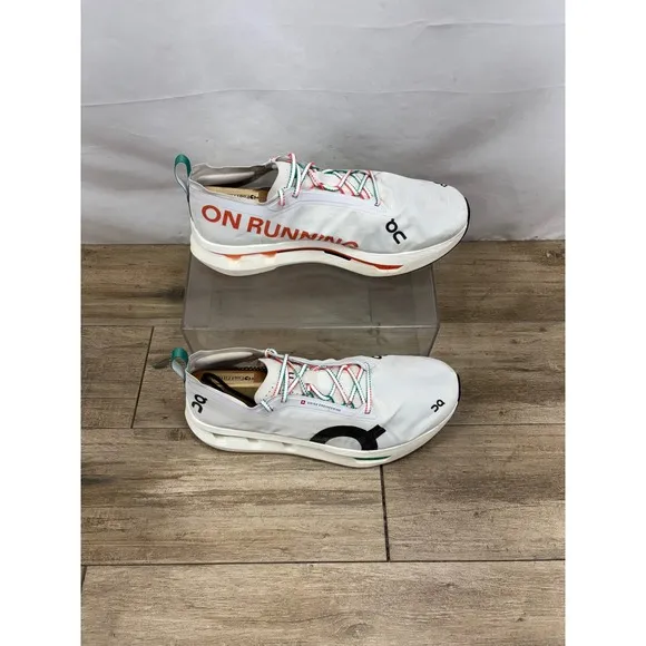On Cloudboom Zone White Flame Running Shoes 3ME30300256 Men's Size 13