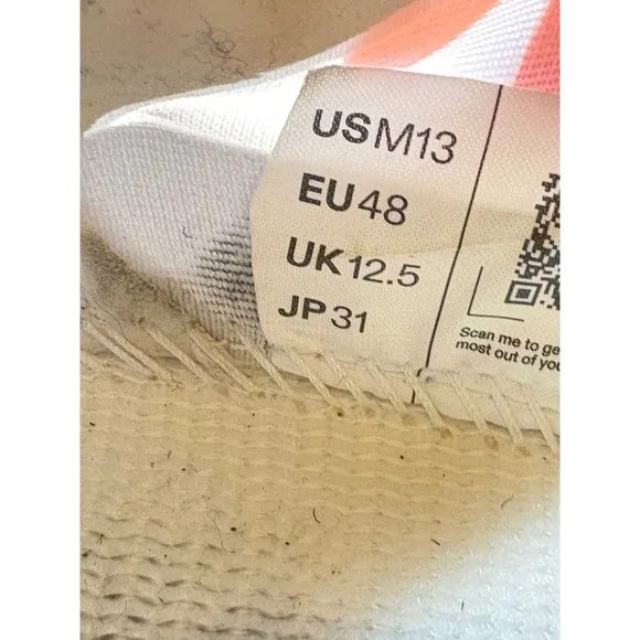 On Cloudboom Zone White Flame Running Shoes 3ME30300256 Men's Size 13