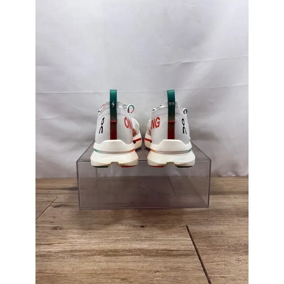 On Cloudboom Zone White Flame Running Shoes 3ME30300256 Men's Size 13