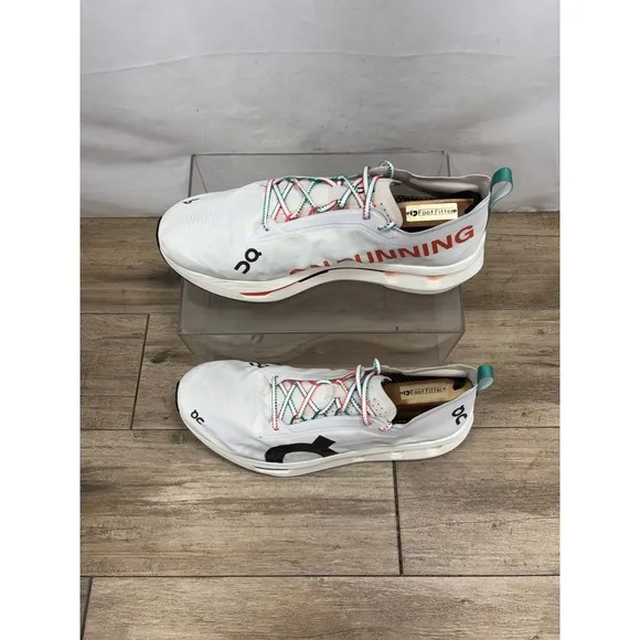 On Cloudboom Zone White Flame Running Shoes 3ME30300256 Men's Size 13