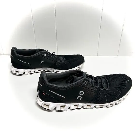 On Running Cloud Men’s Black Shoes Size 11.5