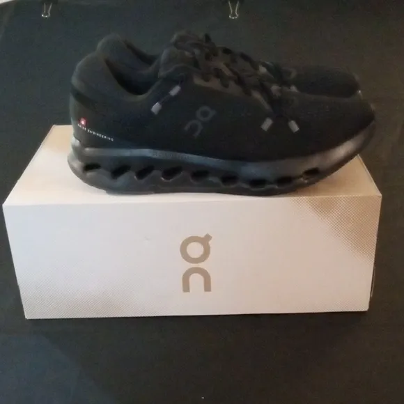 On Running Men's Cloudsurfer 2 Athletic Shoes - Black Sleek black athletic shoes