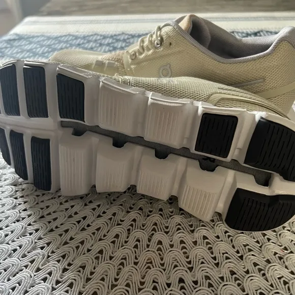 On Running Tan Athletic Shoes with Modern Design