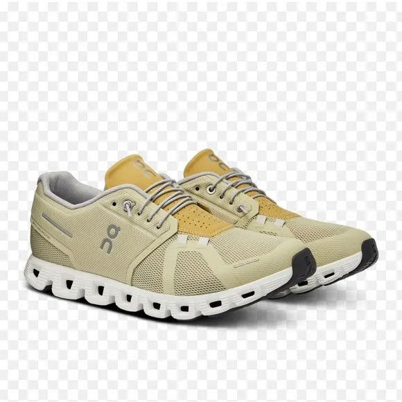 On Running Tan Athletic Shoes with Modern Design