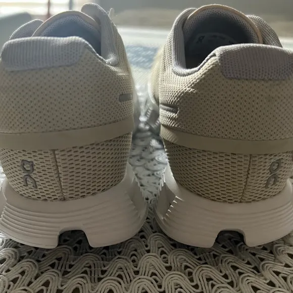On Running Tan Athletic Shoes with Modern Design