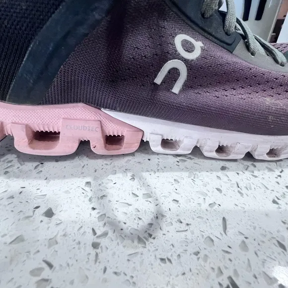 On Running Women's Running Shoes - Purple and Gray 7.5