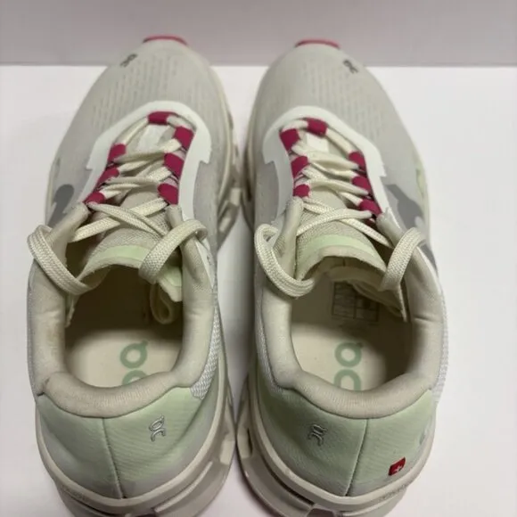 On Women’s Cloudmonster White/Lima Running Shoes, Size 8.5 M