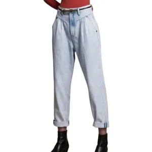 One Teaspoon Streetwalkers High Waist 80s Wide Leg in Florence Light Wash