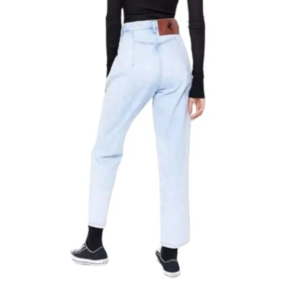 One Teaspoon Streetwalkers High Waist 80s Wide Leg in Florence Light Wash