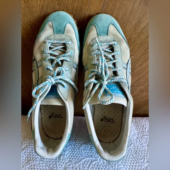 Onitsuka Tiger Gantrai Japan Running Sneaker  Baby Blue Shoes Rare US Men 11