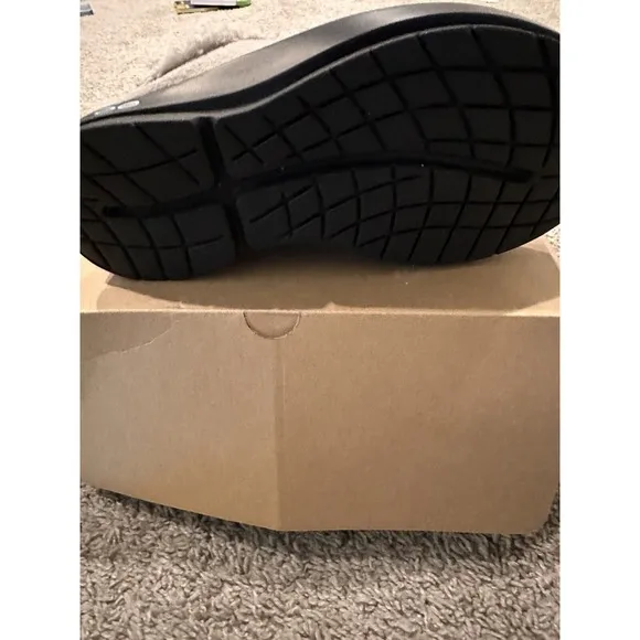 Oofos OOcoozie Mules Mens Sz 11 Gray Slip On Comfort Recovery Shoes Slippers