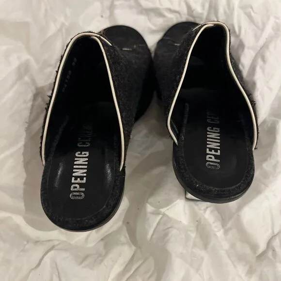 Opening Ceremony Felt Mules