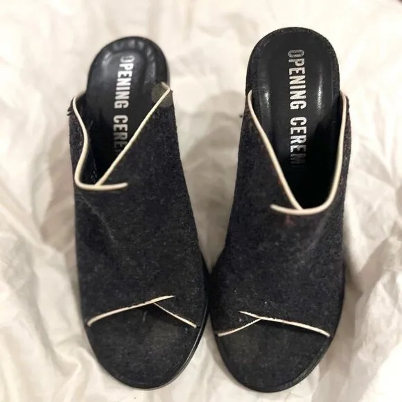 Opening Ceremony Felt Mules