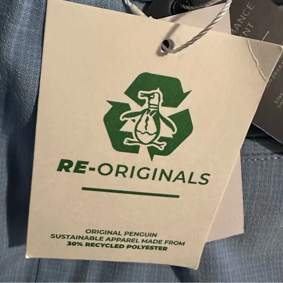 Original Penguin Blue Re-Originals Lightweight Shorts