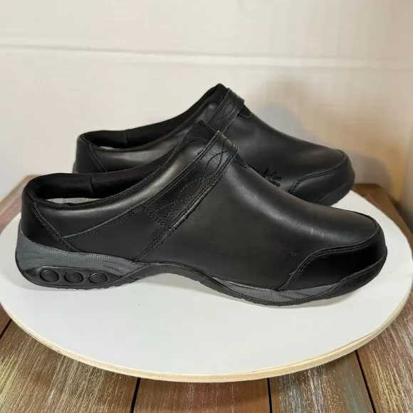 Orthopedic Clog Women's Size 8.5 - 9 Black  Leather Slip On Arch Support