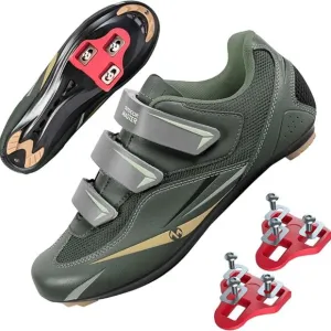 OutdoorMaster Men's Road Cycling Shoes Road Bike Shoes with Indoor Pedal Mens 8