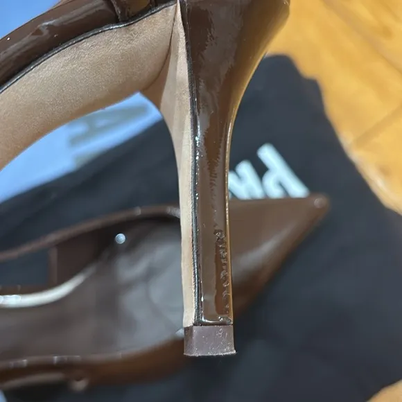 Paige Samara Slingback in Chocolate, Size: 6