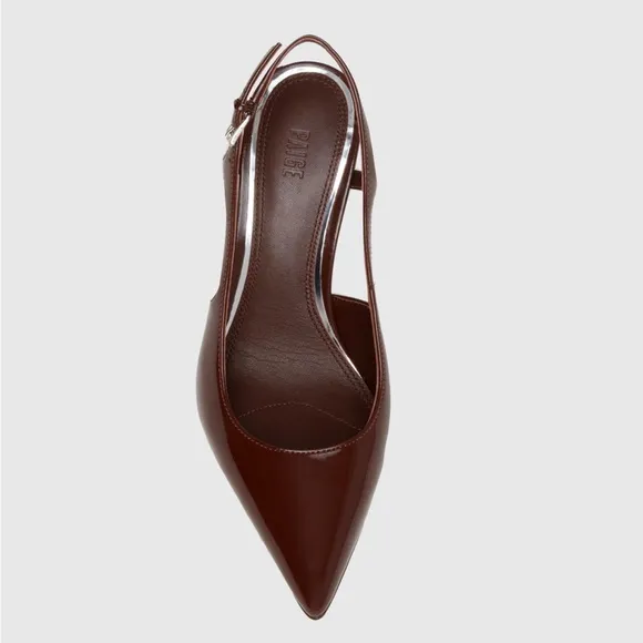 Paige Samara Slingback in Chocolate, Size: 6