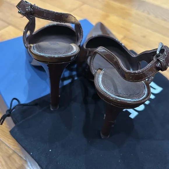 Paige Samara Slingback in Chocolate, Size: 6