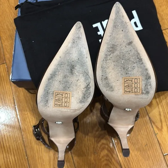 Paige Samara Slingback in Chocolate, Size: 6