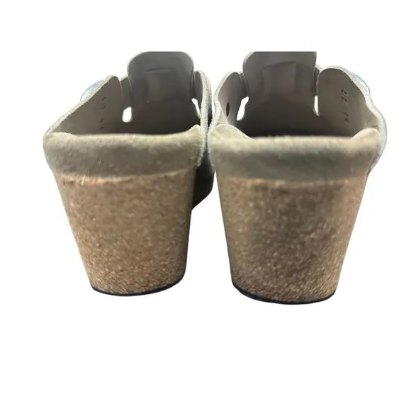 Papillio By Birkenstock Fanny Comfort Wedge Clogs Sz39 US 8.5