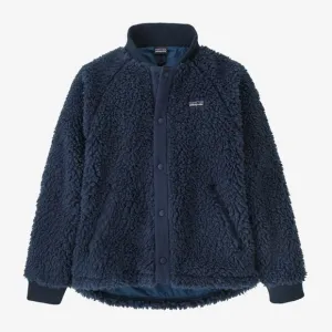 Patagonia Blue Fuzzy Retro-X Bomber Jacket sz L / 12 EUC