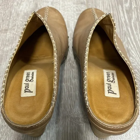 Paul Green Leather Sport Nubuck Mule Clogs UK 5 (US 7.5)