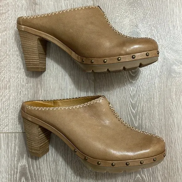 Paul Green Leather Sport Nubuck Mule Clogs UK 5 (US 7.5)