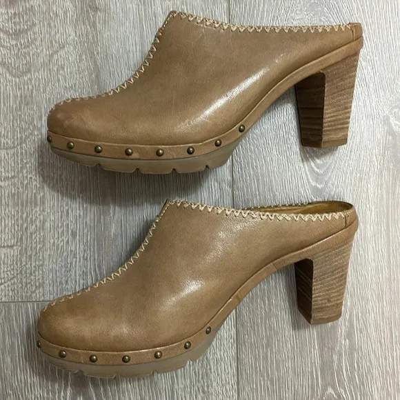 Paul Green Leather Sport Nubuck Mule Clogs UK 5 (US 7.5)