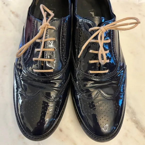 Paul Green Patent Leather Wingtip Oxfords