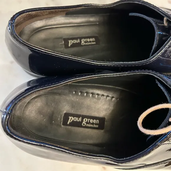 Paul Green Patent Leather Wingtip Oxfords