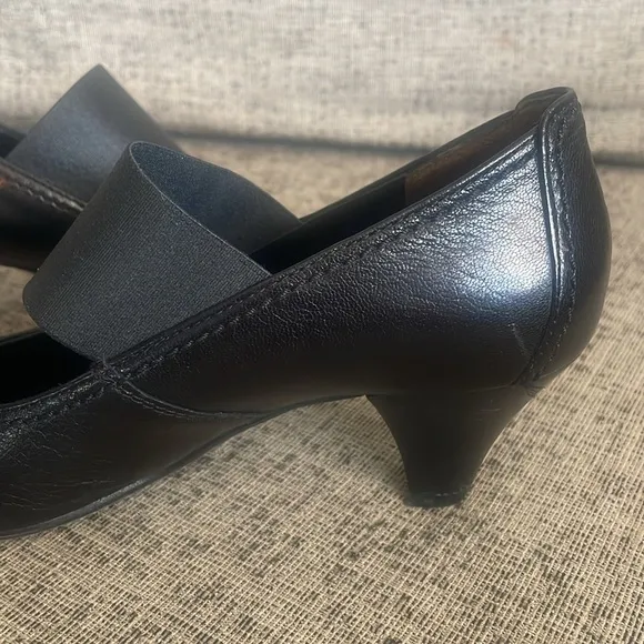 Paul Green Women’s Black Leather Mary Jane Kitten Heels UK Size 3 US 5.5