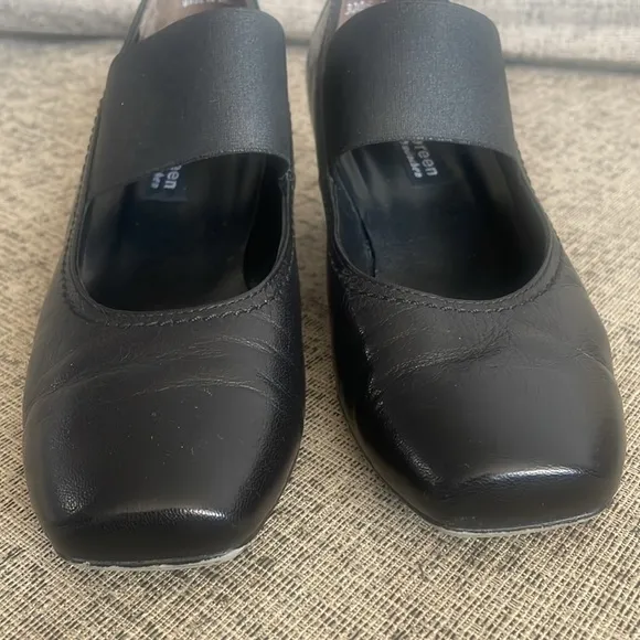 Paul Green Women’s Black Leather Mary Jane Kitten Heels UK Size 3 US 5.5