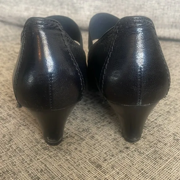 Paul Green Women’s Black Leather Mary Jane Kitten Heels UK Size 3 US 5.5