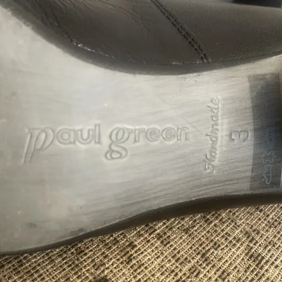 Paul Green Women’s Black Leather Mary Jane Kitten Heels UK Size 3 US 5.5