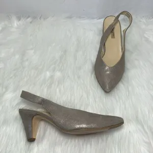 Paul Green Metallic Gold Slingback Heels Sz 5.5/US 8