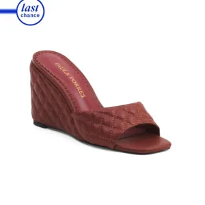 PAULA TORRES Grape Made In Brazil Leather Smonaco Mules